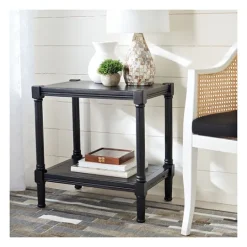 Kirkland's Home Carved Pinewood Farmhouse Accent Table- Accent & End Tables