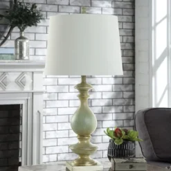 Kirkland's Home Carved Traditional Table Lamp- Table Lamps