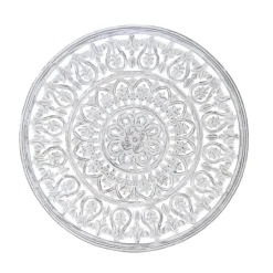 Kirkland's Home Carved Wood Acanthus Rosette Wall Plaque- Wall Plaques