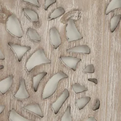 Kirkland's Home Carved Wood Laurel Branches Panel Wall Plaque- Wall Plaques