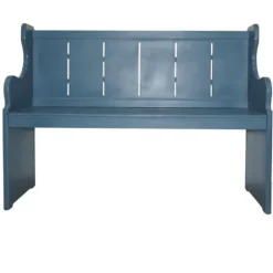 Kirkland's Home Carved Wood Pew Bench- Entryway Furniture