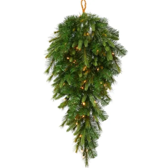 Kirkland's Home Cashmere Pine Clear Led Lit Teardrop Swag- Wreaths