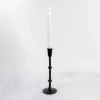 Kirkland's Home Cast Iron Notched Taper Candlestick, 11 In.- Candle Holders