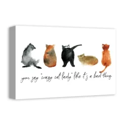 Kirkland's Home Cat Lady Canvas Art Print, 18X12 In.- Wall Quotes & Signs