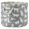 Kirkland's Home Cats Meow Round Storage Bin, 12 In.- Baskets & Boxes