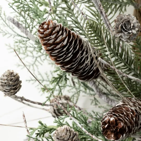 Kirkland's Home Cedar And Pinecone Branches Winter Wreath- Wreaths