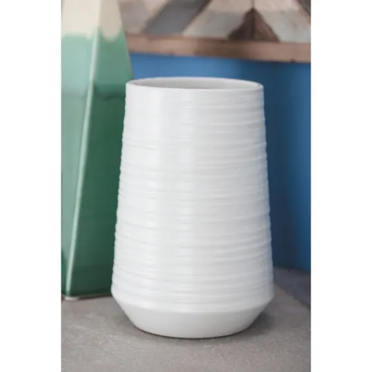 Kirkland's Home Ceramic Ribbed Vase, 7 In.- Vases