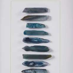 Kirkland's Home Cerulean Agate Martha Stewart Shadowbox Plaque- Framed Art