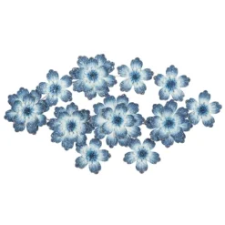 Kirkland's Home Cerulean Blossoms Ornate Wall Plaque- Wall Plaques