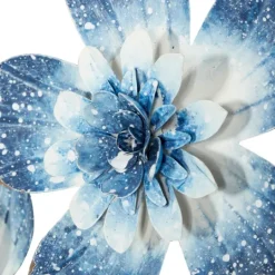 Kirkland's Home Cerulean Blossoms Ornate Wall Plaque- Wall Plaques