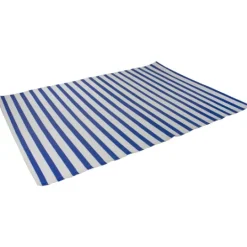Kirkland's Home Cerulean Stripes Outdoor Area Rug, 4X6- Outdoor Rugs
