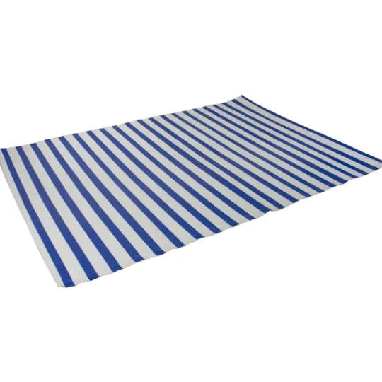 Kirkland's Home Cerulean Stripes Outdoor Area Rug, 4X6- Outdoor Rugs