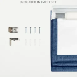Kirkland's Home Chambray Blackout Roman Shade, 23 In.- Curtains & Drapes