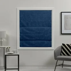 Kirkland's Home Chambray Blackout Roman Shade, 23 In.- Curtains & Drapes