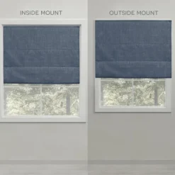 Kirkland's Home Chambray Blackout Roman Shade, 23 In.- Curtains & Drapes