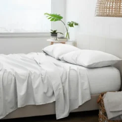 Kirkland's Home Chambray 4-Pc. Full Bed Sheet Set- Bed Sheets