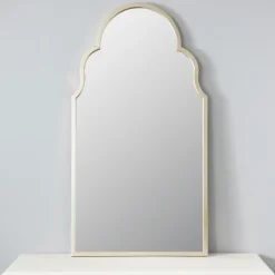 Kirkland's Home Champagne Maria Metal Arch Mirror- Decorative Mirrors