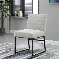 Kirkland's Home Channeled Woven Dining Chair- Dining Chairs
