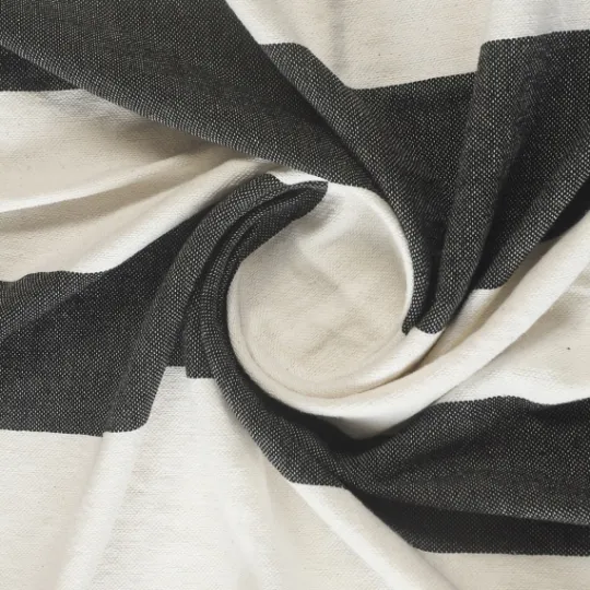Kirkland's Home Charcoal And White Striped Cotton Throw- Blankets & Throws