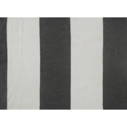 Kirkland's Home Charcoal And White Striped Cotton Throw- Blankets & Throws