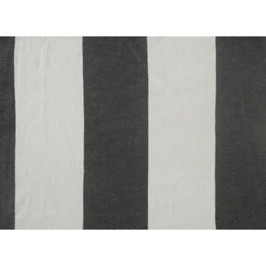 Kirkland's Home Charcoal And White Striped Cotton Throw- Blankets & Throws