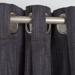 Kirkland's Home Charcoal Box Pleated Single Curtain Panel, 84 In.- Curtains & Drapes