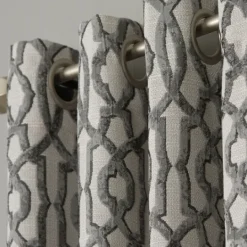 Kirkland's Home Charcoal Chenille Single Curtain Panel, 84 In.- Curtains & Drapes