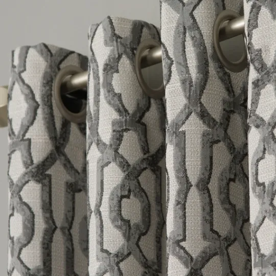 Kirkland's Home Charcoal Chenille Single Curtain Panel, 84 In.- Curtains & Drapes
