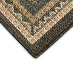 Kirkland's Home Charcoal Diamond Nile Indoor/Outdoor Runner, 1X7- Outdoor Rugs