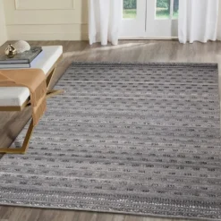 Kirkland's Home Charcoal Embellished Outdoor Area Rug, 8X10- Outdoor Rugs