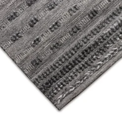 Kirkland's Home Charcoal Embellished Outdoor Area Rug, 5X8- Outdoor Rugs