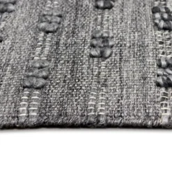 Kirkland's Home Charcoal Embellished Outdoor Area Rug, 5X8- Outdoor Rugs