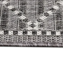 Kirkland's Home Charcoal Geo Lattice Outdoor Area Rug, 7X9- Outdoor Rugs