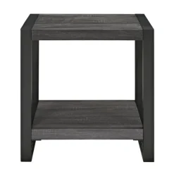 Kirkland's Home Charcoal Industrial Metal And Wood Accent Table- Accent & End Tables