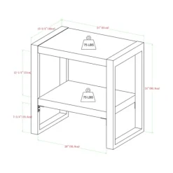 Kirkland's Home Charcoal Industrial Metal And Wood Accent Table- Accent & End Tables