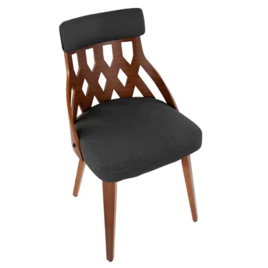 Kirkland's Home Charcoal Lattice Back 2-Pc. Dining Chair Set- Dining Chairs