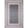 Kirkland's Home Charcoal Linear Macy Indoor/Outdoor Area Rug, 4X7- Outdoor Rugs