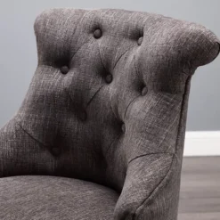 Kirkland's Home Charcoal Miller Tufted Office Chair- Office Furniture