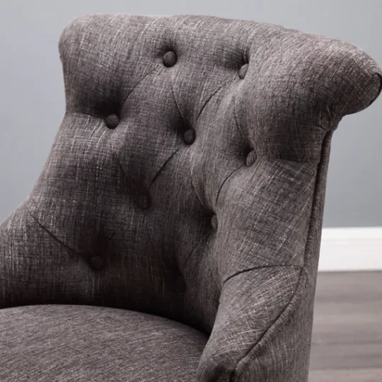 Kirkland's Home Charcoal Miller Tufted Office Chair- Office Furniture