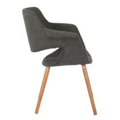 Kirkland's Home Charcoal Open Back Midcentury Accent Chair- Accent Chairs