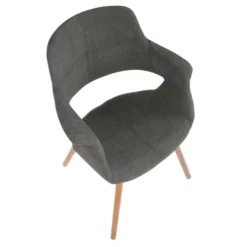 Kirkland's Home Charcoal Open Back Midcentury Accent Chair- Accent Chairs