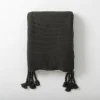 Kirkland's Home Charcoal Spring Knit Throw Blanket- Blankets & Throws