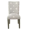 Kirkland's Home Charcoal Square Highback Dining Chairs, Set Of 2- Dining Chairs