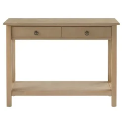 Kirkland's Home Charleston Rustic Gray Console Table With Shelf- Console Tables