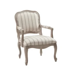 Kirkland's Home Chaucer Stripe Accent Chair- Accent Chairs