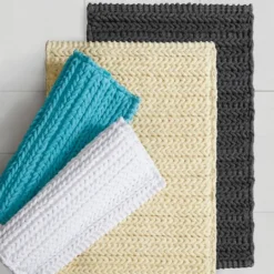 Kirkland's Home Chenille Chain Stitched Bath Mat, 40 In.- Bathroom Rugs