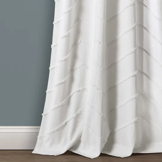 Kirkland's Home Chenille Chevron Curtain Panel Set, 84 In.- Curtains & Drapes