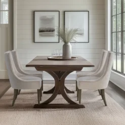 Kirkland's Home Chenille Curved Back Dining Chairs, Set Of 2- Dining Chairs