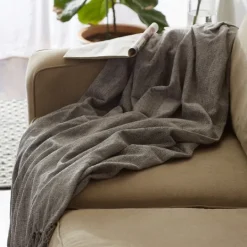 Kirkland's Home Chenille Fringe Throw- Blankets & Throws