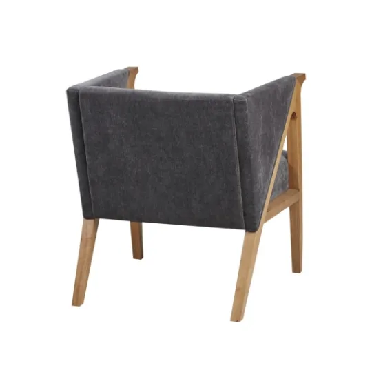 Kirkland's Home Chenille Geometric Frame Accent Chair- Accent Chairs